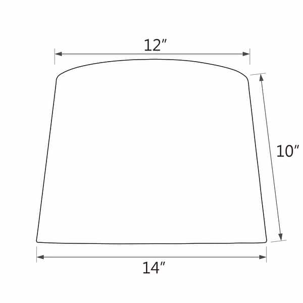 Aspen Creative Hardback Empire Shape Spider Construction Lamp Shade in